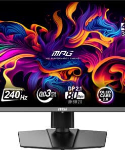 MSI MPG 272URX QD-OLED computer monitor 67,3 cm (26.5") 3840 x 2160 Pixels 4K Ultra HD Zwart