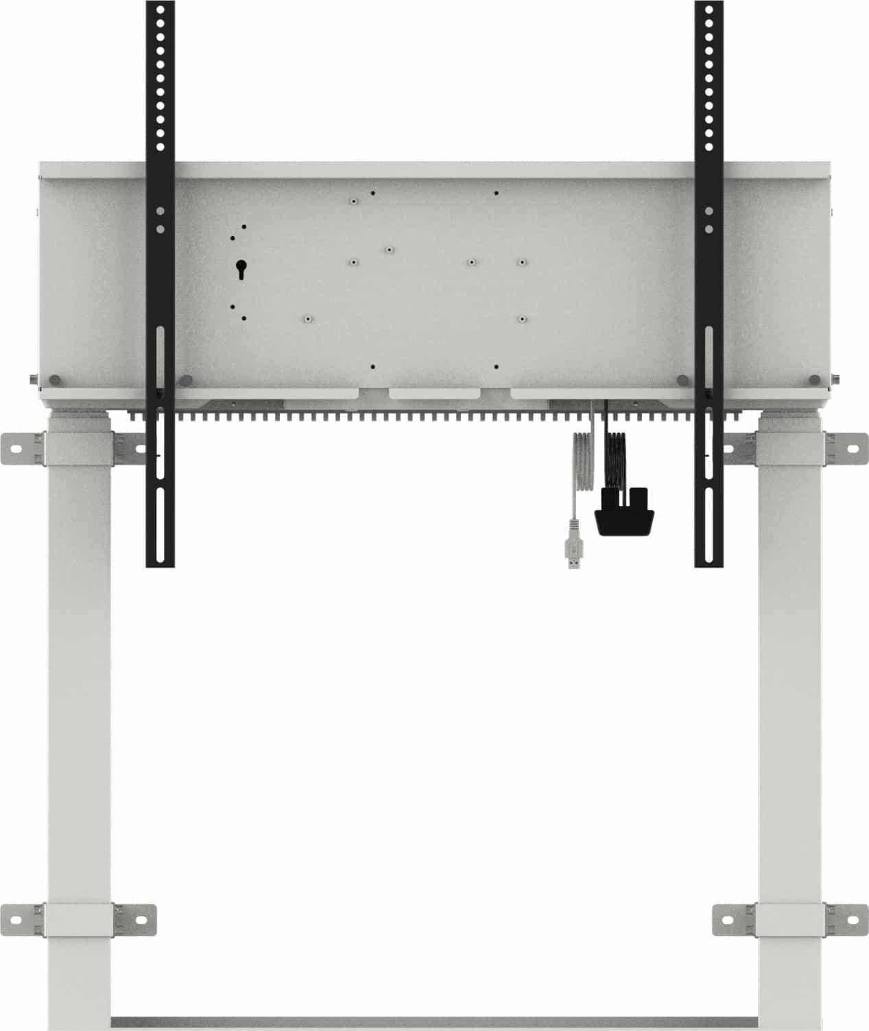 iiyama MD-WLIFT2031-W1 flat panel bureau steun 2,67 m (105") Vloer Wit - Afbeelding 2