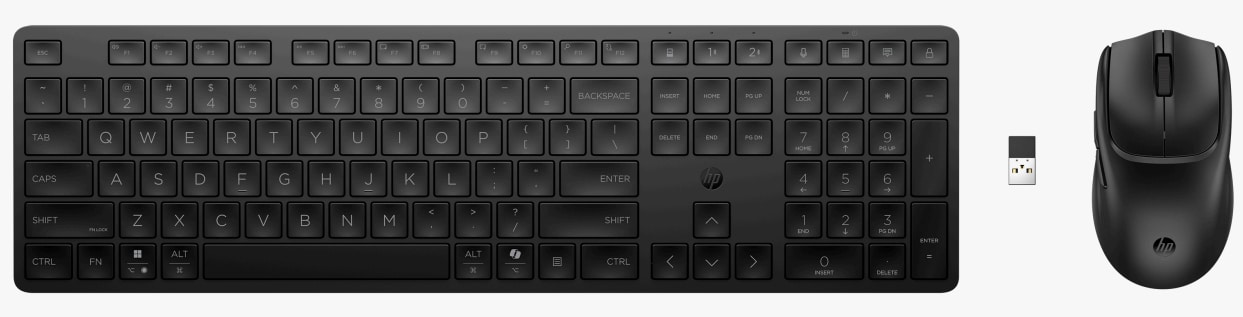 HP multi-device dual-mode muis en toetsenbord combinatie 495C