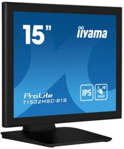 iiyama ProLite T1532MSC-B1S computer monitor 38,1 cm (15") 1024 x 768 Pixels XGA LCD Touchscreen Zwart - Afbeelding 2