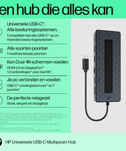 HP Universal USB-C Multiport Hub - Afbeelding 3