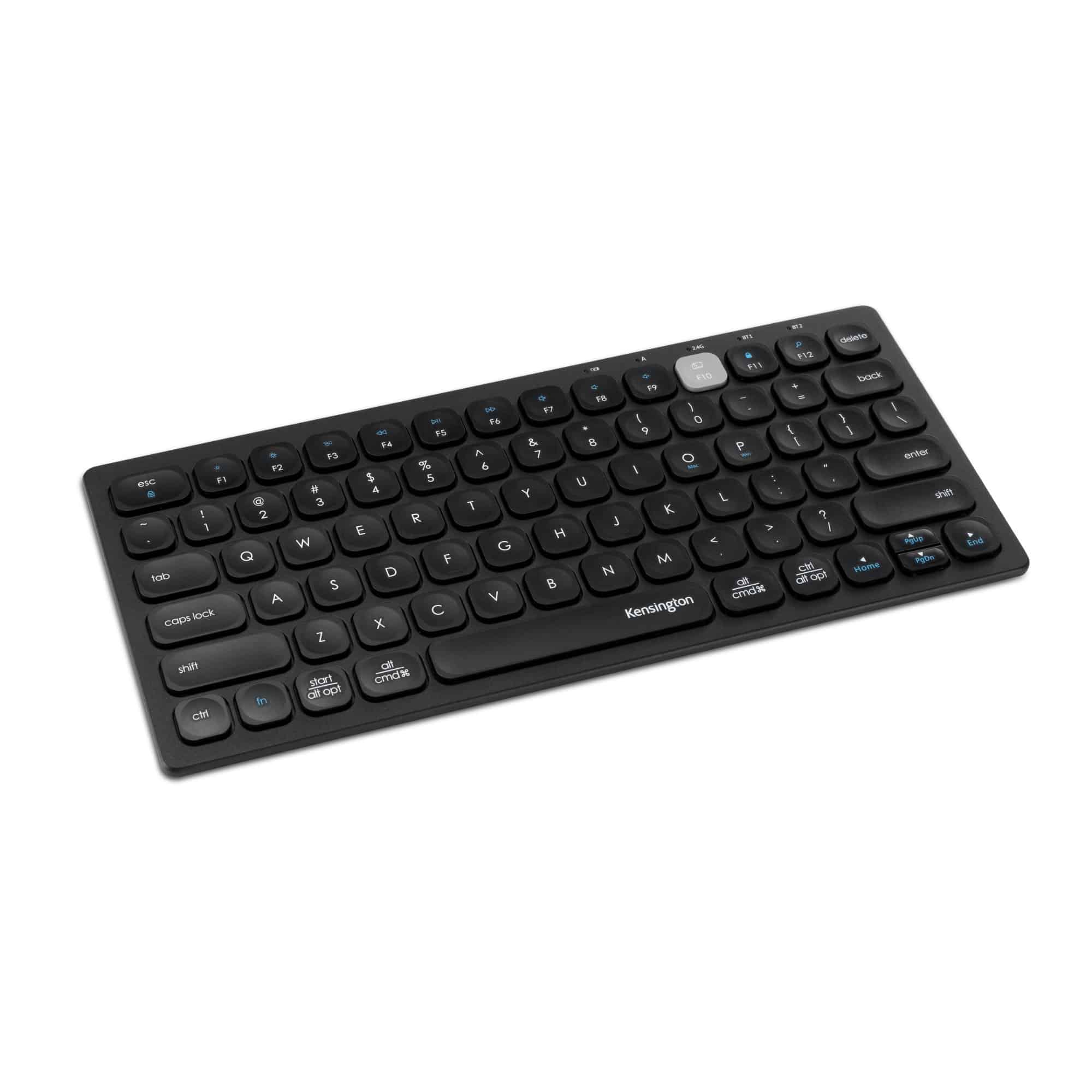 Kensington Multi-Device Dual Wireless Compact Keyboard toetsenbord RF-draadloos + Bluetooth Zwart