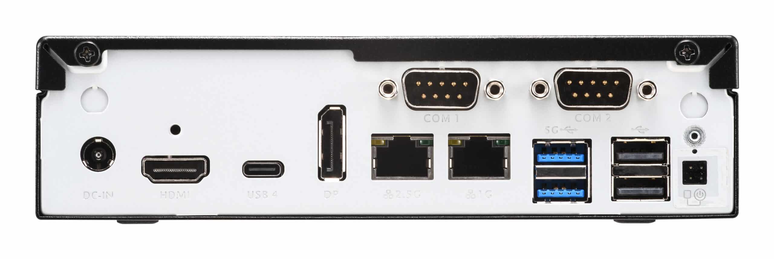 Shuttle Slim PC DH810, S1851, 1x HDMI (2.1), 1x DP, 1x USB-C (DP), 1x 2.5", 2x M.2, 2x LAN (Intel 1G + 2.5G), 2x COM, 24/7 permanent gebruik, incl. VESA Barebone - Afbeelding 7