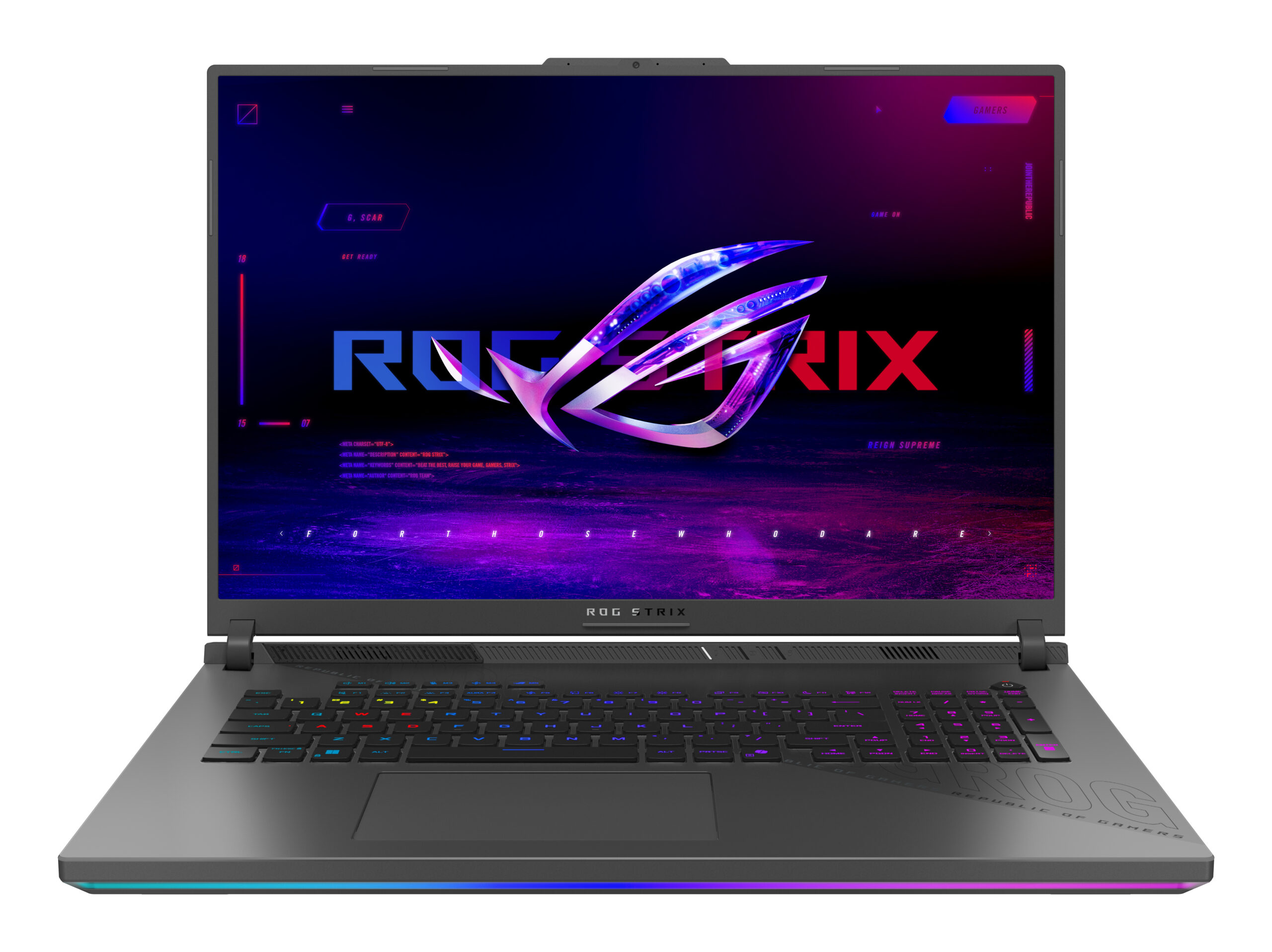 ASUS ROG Strix G18 G814PP-S9018W AMD Ryzen™ 9 7940HX Laptop 45,7 cm (18") 2.5K 32 GB DDR5-SDRAM 1 TB SSD NVIDIA GeForce RTX 5070 Wi-Fi 6E (802.11ax) Windows 11 Home Belgisch Grijs