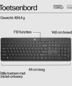 HP 230 draadloos toetsenbord - Afbeelding 2