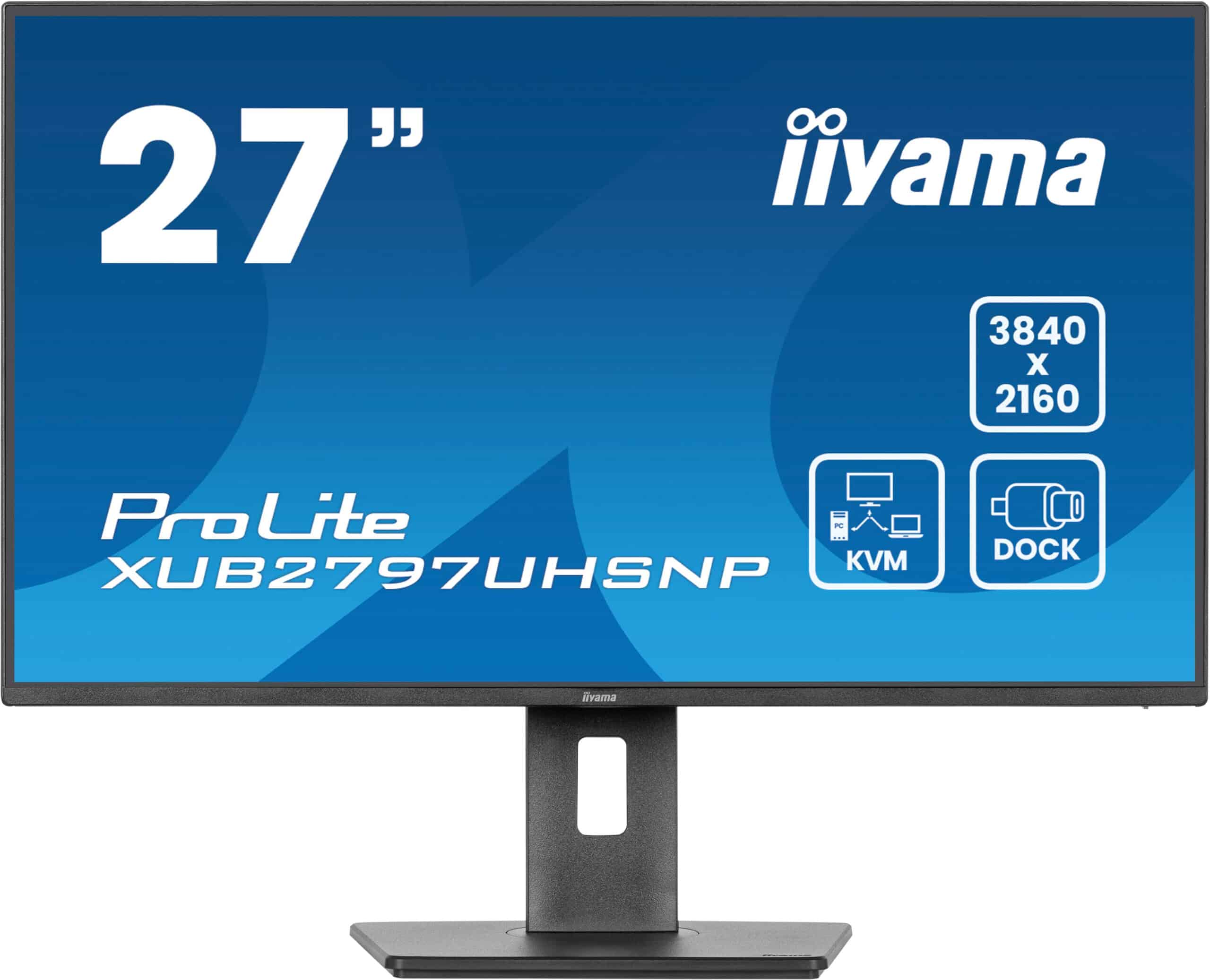 iiyama ProLite XUB2797UHSNP-B1 computer monitor 68,6 cm (27") 3840 x 2160 Pixels 4K Ultra HD LED Zwart - Afbeelding 2