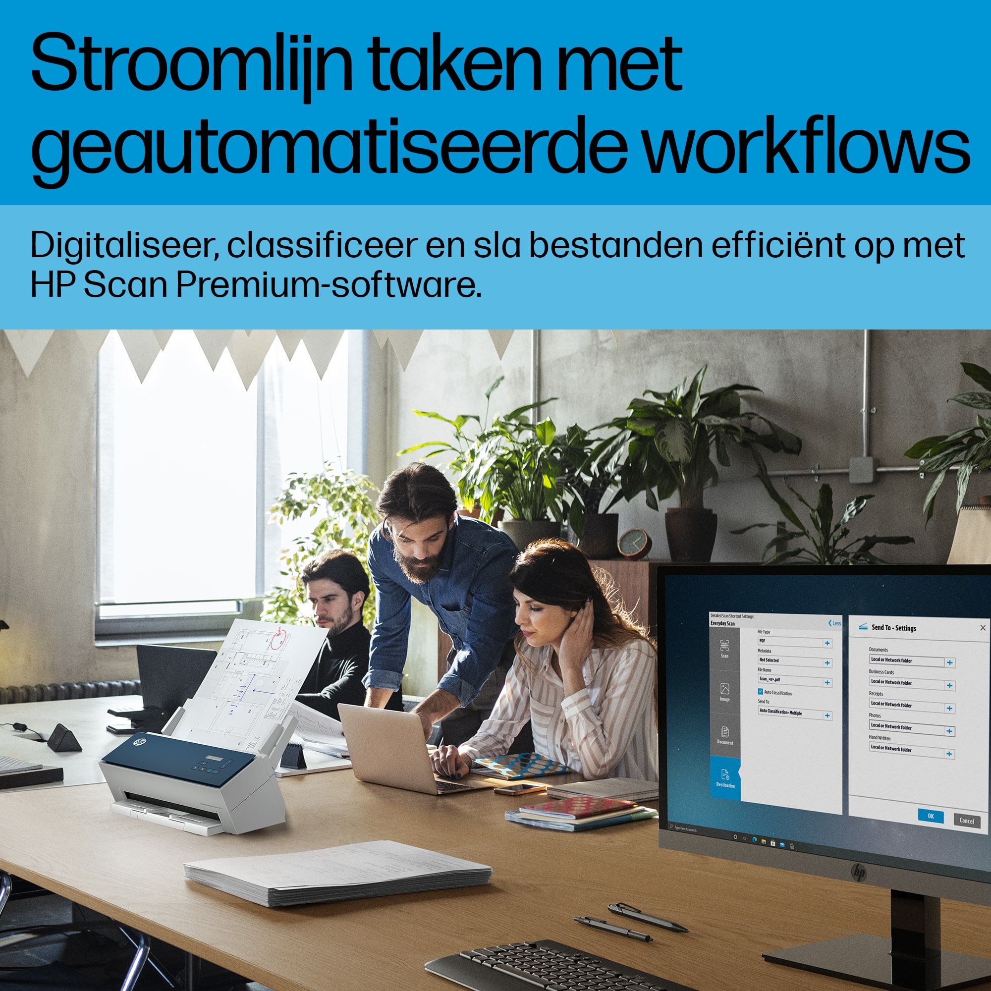 HP ScanJet Enterprise Flow 9000 s1 Paginascanner 600 x 600 DPI A3 Blauw, Wit - Afbeelding 4