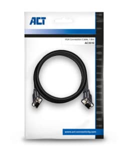 ACT 1,8 meter VGA aansluitkabel male - male