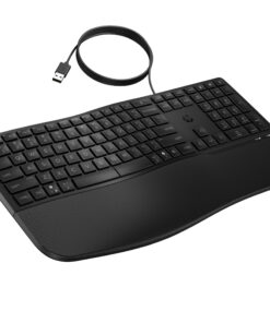 HP 485 CFT WD KBD toetsenbord Kantoor USB Zwart - Afbeelding 2
