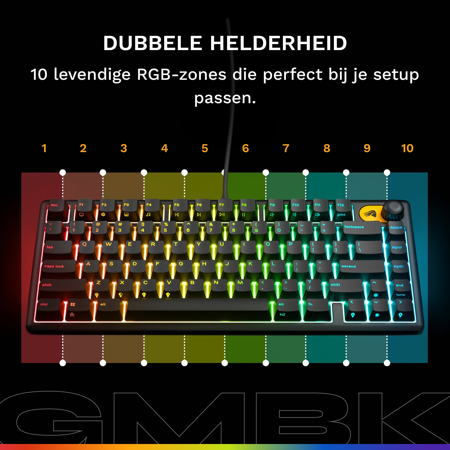 Glorious Gaming Glorious GMBK 75% customizable RGB-toetsenbord - Afbeelding 2