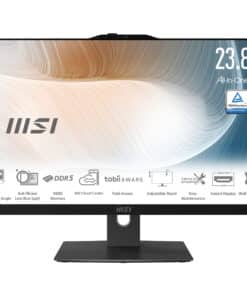 MSI Modern AM242TP 1M-1227EU Intel Core 5 120U 60,5 cm (23.8") 1920 x 1080 Pixels Touchscreen Alles-in-één-pc 8 GB DDR5-SDRAM 512 GB SSD Windows 11 Pro Wi-Fi 6E (802.11ax) Zwart