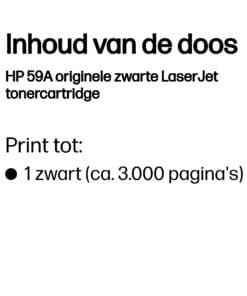 HP 59A originele zwarte LaserJet tonercartridge - Afbeelding 2