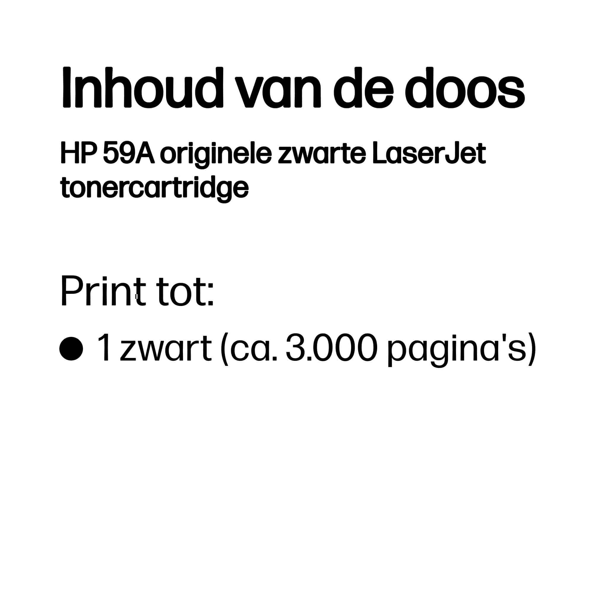 HP 59A originele zwarte LaserJet tonercartridge - Afbeelding 2