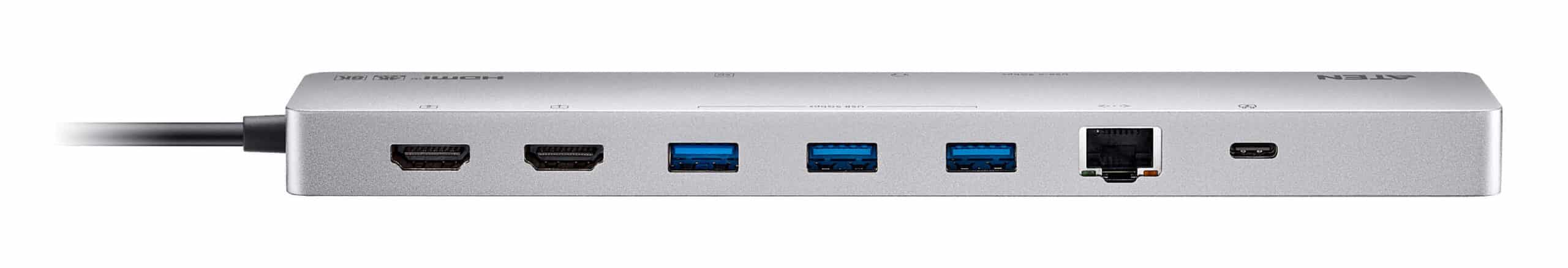 ATEN UH3240 interface hub USB Type-C Zilver - Afbeelding 2