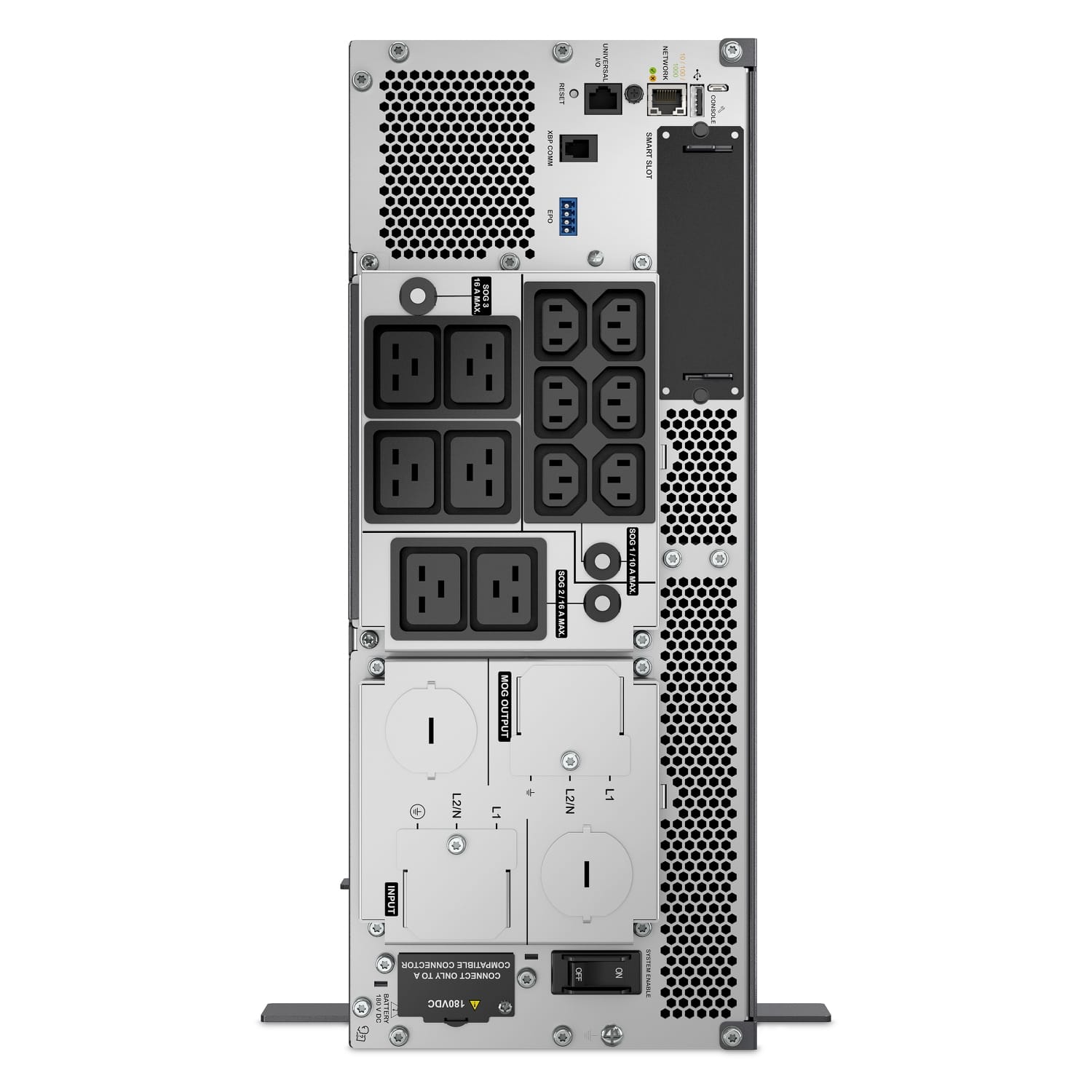 APC Smart-UPS Ultra On-Line Li-Ion SRTL8KRM4UI, 8KW, 4U Rack/Tower, 6xC13 & 6xC19, NMC Stekkerdoos - Afbeelding 8