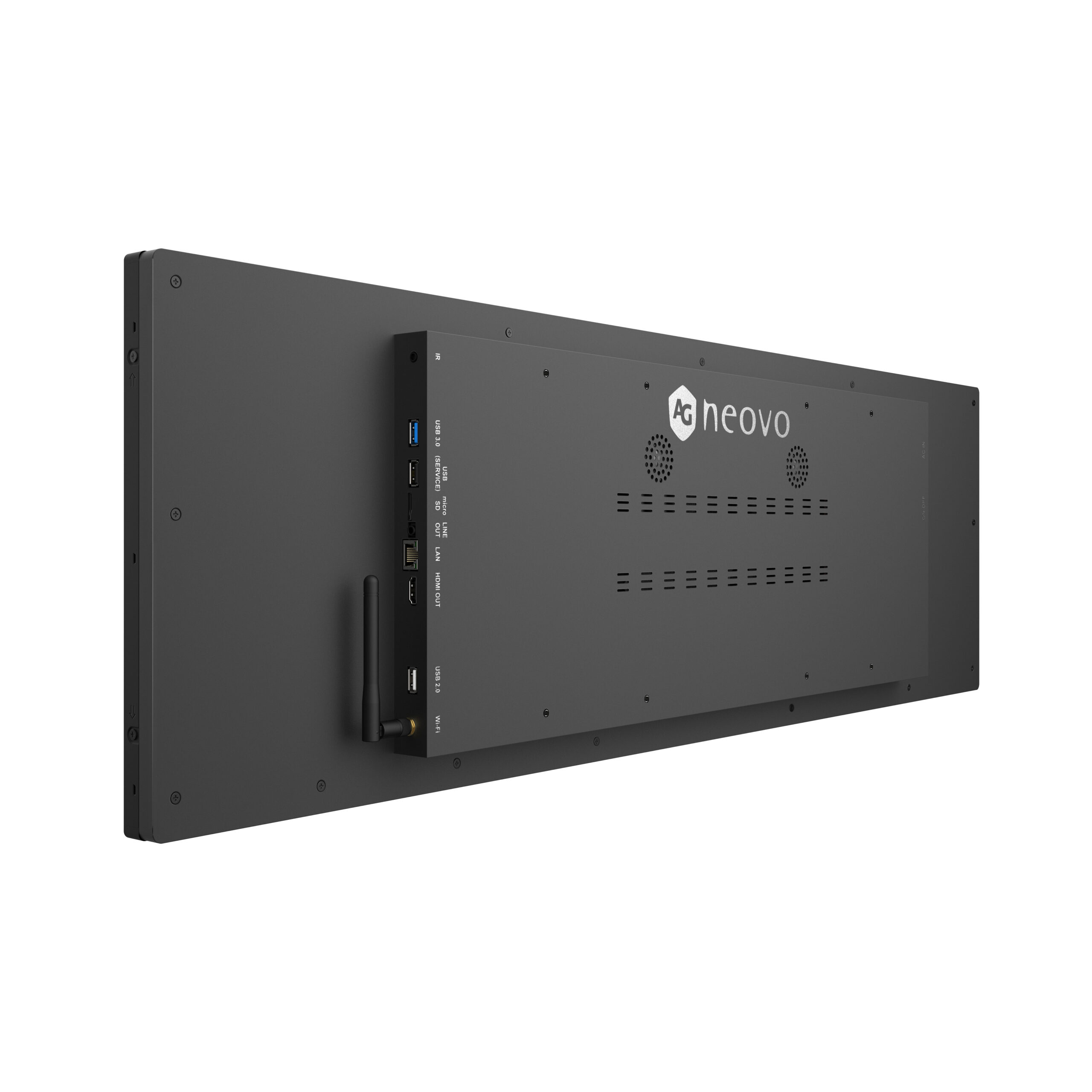 AG Neovo PB3701A beeldkrant Panorama-ontwerp 94 cm (37") LED Wifi 700 cd/m² Zwart Type processor Android 11 24/7 Monitor - Afbeelding 3