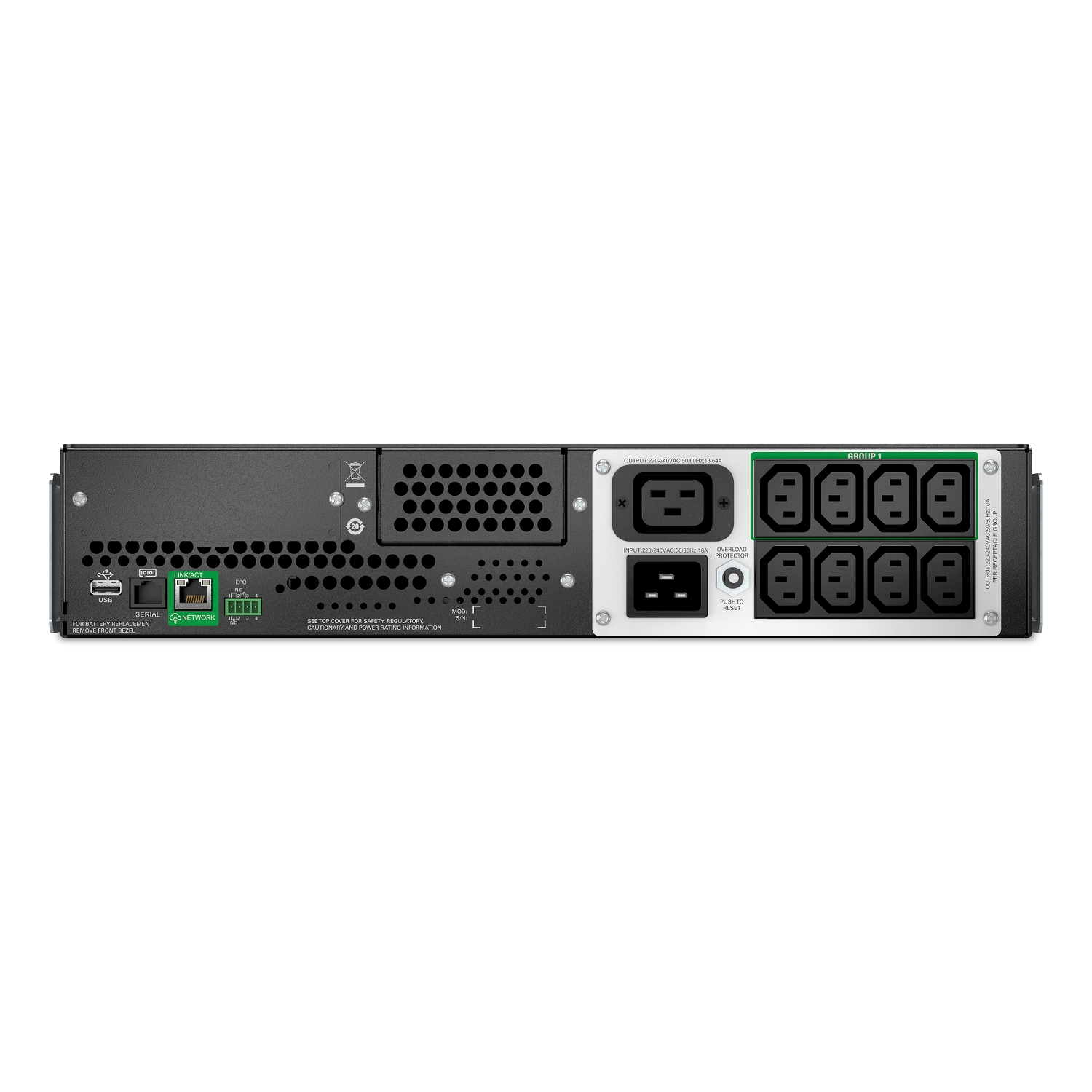 APC Smart-UPS Li-ion SMTL3000RMI2UC - 8xC13 & 1xC19, Rackmount 2U, SmartConnect, 3000VA - Afbeelding 4