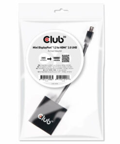 CLUB3D Mini DisplayPort 1.2 to HDMI 2.0 UHD Active Adapter - Afbeelding 2