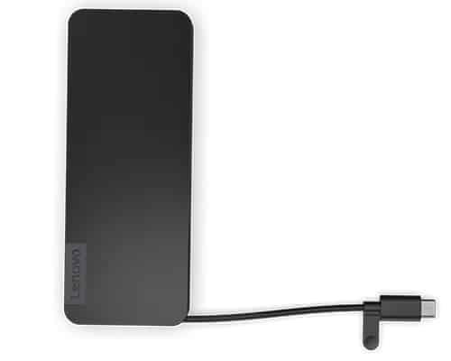 Lenovo 4X11N40212 laptop dock & poortreplicator Bedraad USB 3.2 Gen 1 (3.1 Gen 1) Type-C Zwart - Afbeelding 4
