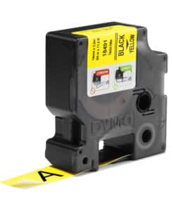DYMO Rhino industriële Flexibele Nylon Labels | 19 mm x 3,5 m | zwarte afdruk op geel | zelfklevende labels voor Rhino & LabelManager labelprinters - Afbeelding 2