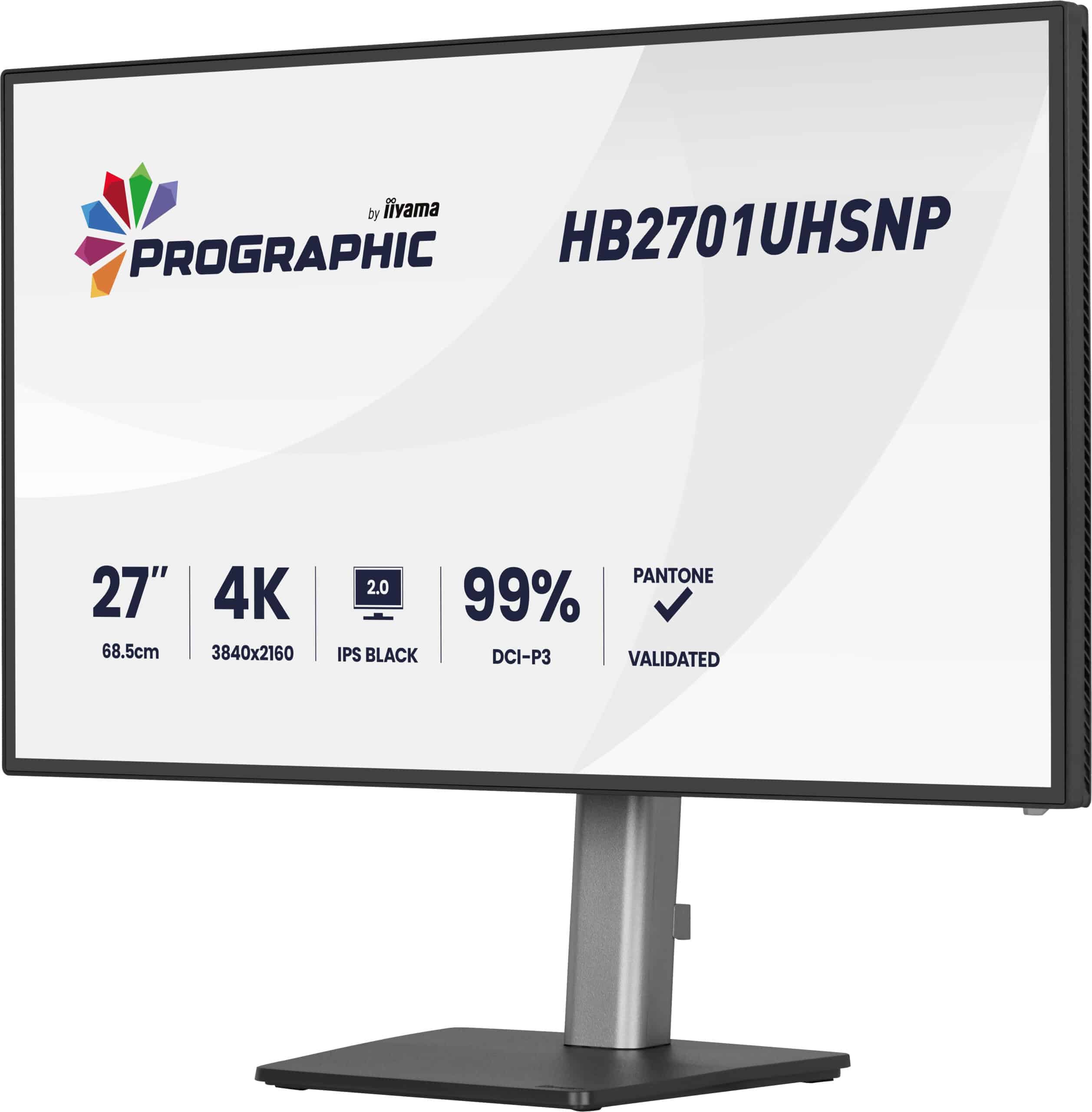 iiyama PROGRAPHIC HB2701UHSNP-B1 computer monitor 68,6 cm (27") 3840 x 2160 Pixels 4K Ultra HD LCD Zwart - Afbeelding 4
