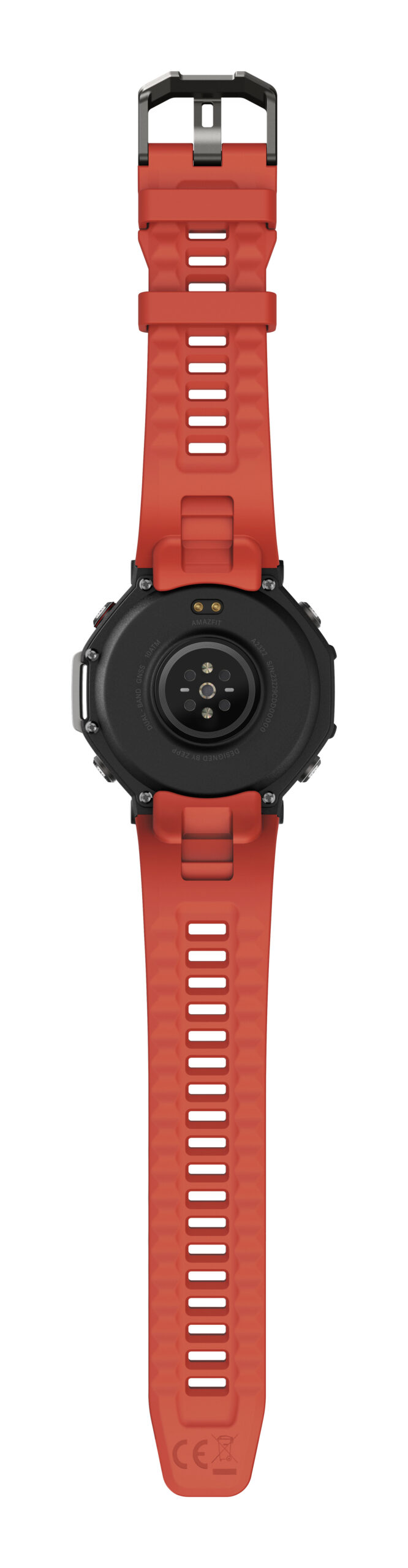 Amazfit T-Rex 3 Lava 3,81 cm (1.5") AMOLED 48.5 mm Digitaal 480 x 480 Pixels Touchscreen Zwart, Roestvrijstaal GPS - Afbeelding 8