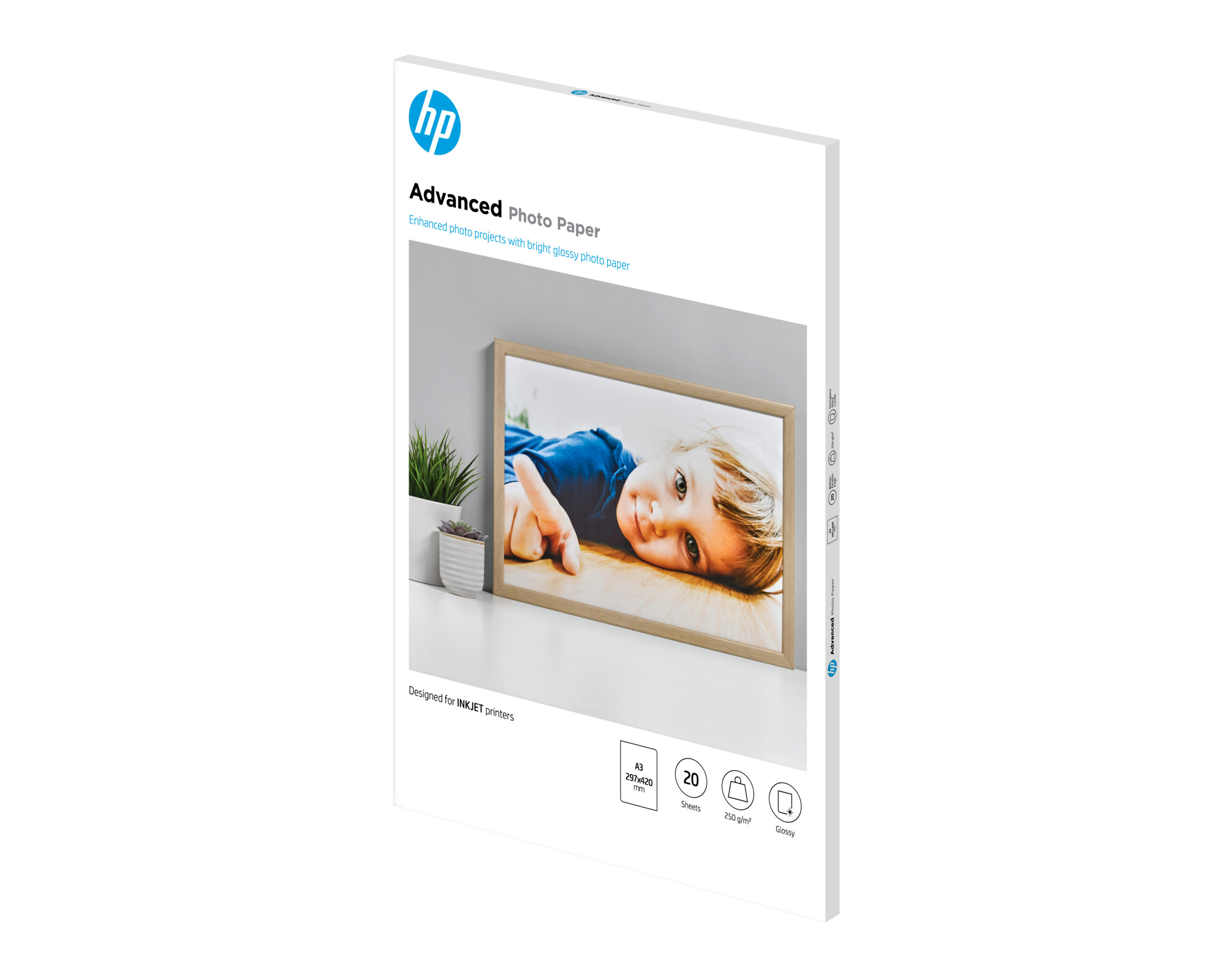 HP Advanced fotopapier, glanzend, 250 g/m2, A3 (297 x 420 mm), 20 vellen - Afbeelding 6