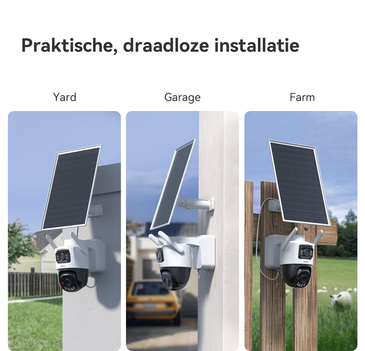 Imou AOV Dual 5MP + 5MP Turret IP-beveiligingscamera Buiten 2880 x 1620 Pixels Muur