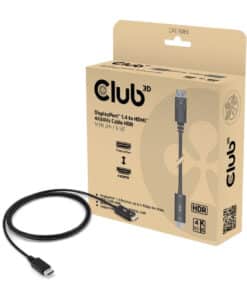 CLUB3D CAC-1083 DisplayPort kabel 2 m HDMI Type D (Micro) Zwart - Afbeelding 3