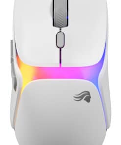 Glorious Gaming - draadloze gamingmuis Model O3 - Uitwisselbaar InfinitePlay-batterijsysteem, 8k polling, 130M click optische schakelaars, licht gewicht van 66 g, 30K DPI optische sensor, RGB - Wit