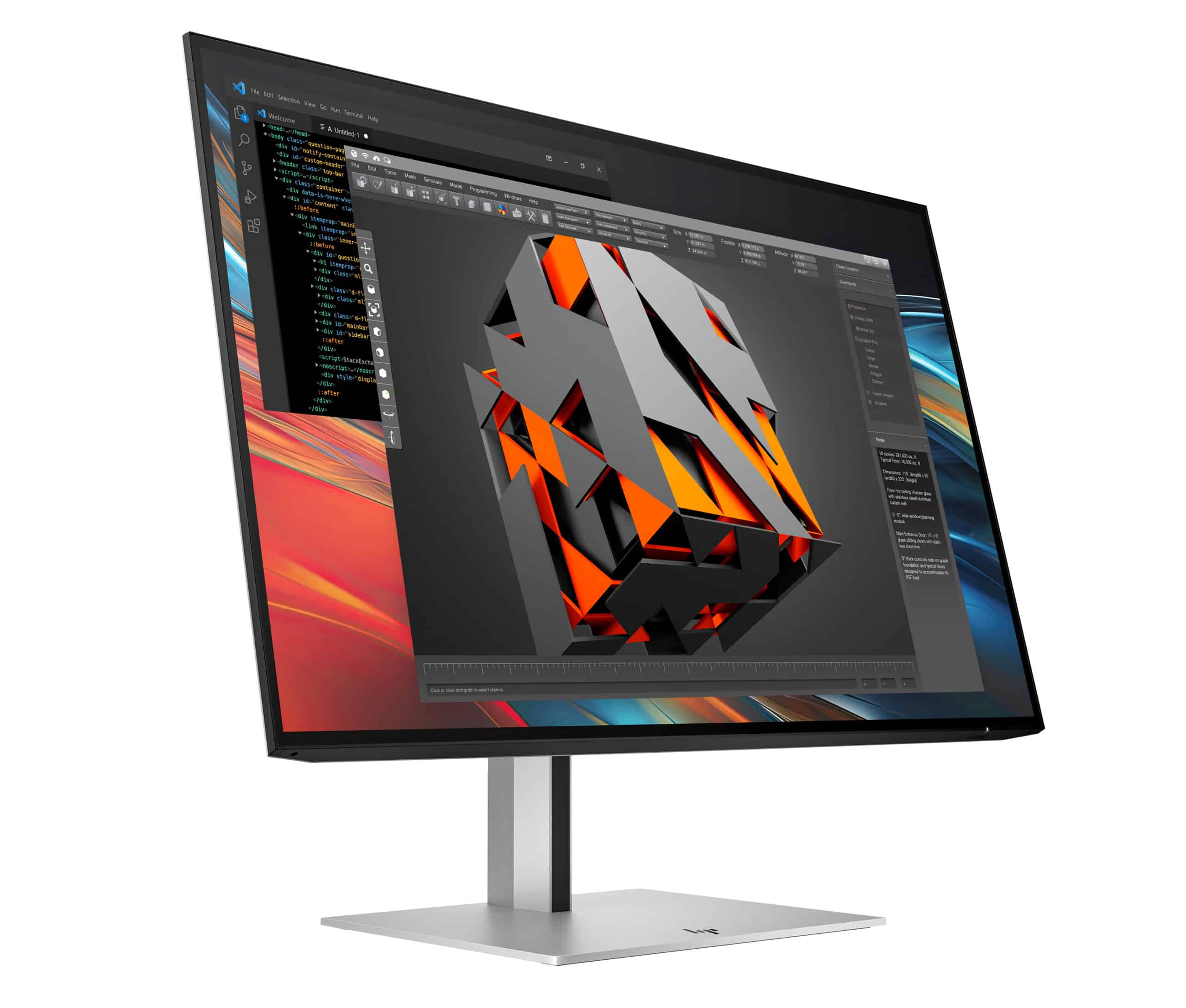 HP Series 7 Pro Serie 7 Pro 24 inch WUXGA-monitor - 724pn pvc-vrij - Afbeelding 2