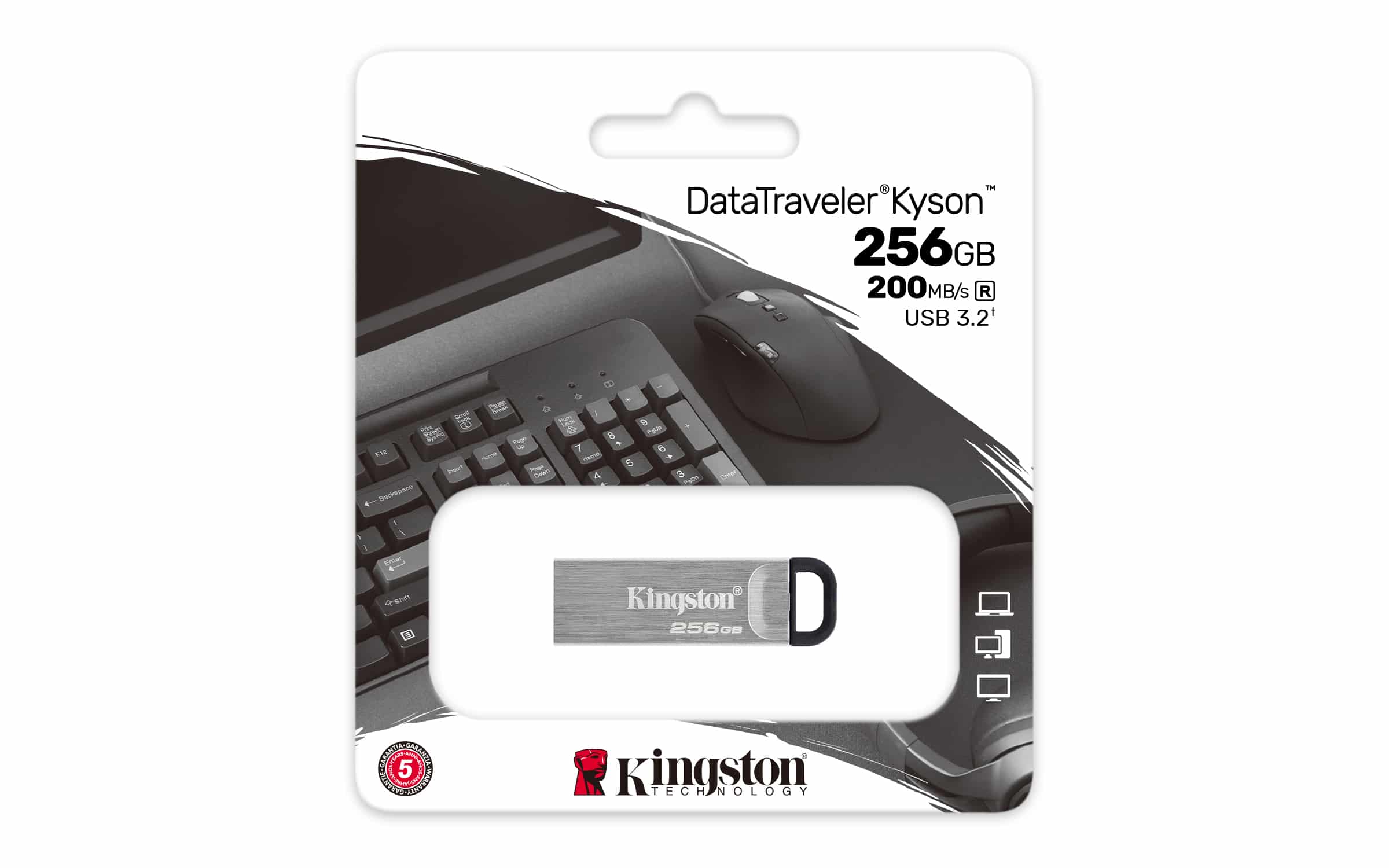 Kingston Technology DataTraveler 256GB Kyson usb-stick - Afbeelding 4