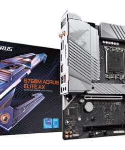 GIGABYTE B760M AORUS ELITE AX moederbord Intel B760 Express LGA 1700 micro ATX