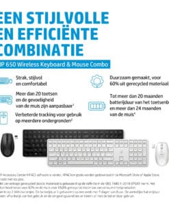 HP 650 draadloze toetsenbord- en muiscombinatie - Afbeelding 4