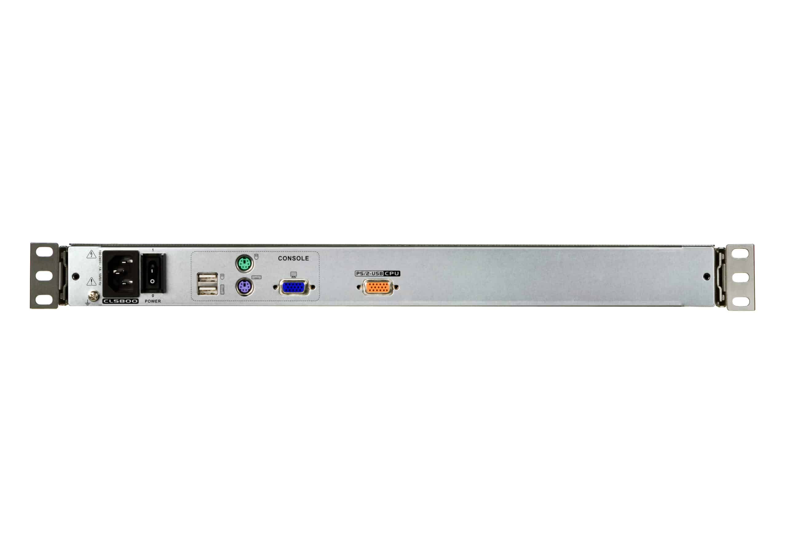 ATEN CL5800N rack console 48,3 cm (19") 1280 x 1024 Pixels Metaal Zwart 1U - Afbeelding 3