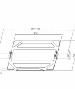 ACT Universele laptophouder voor op monitorarmen - Afbeelding 4