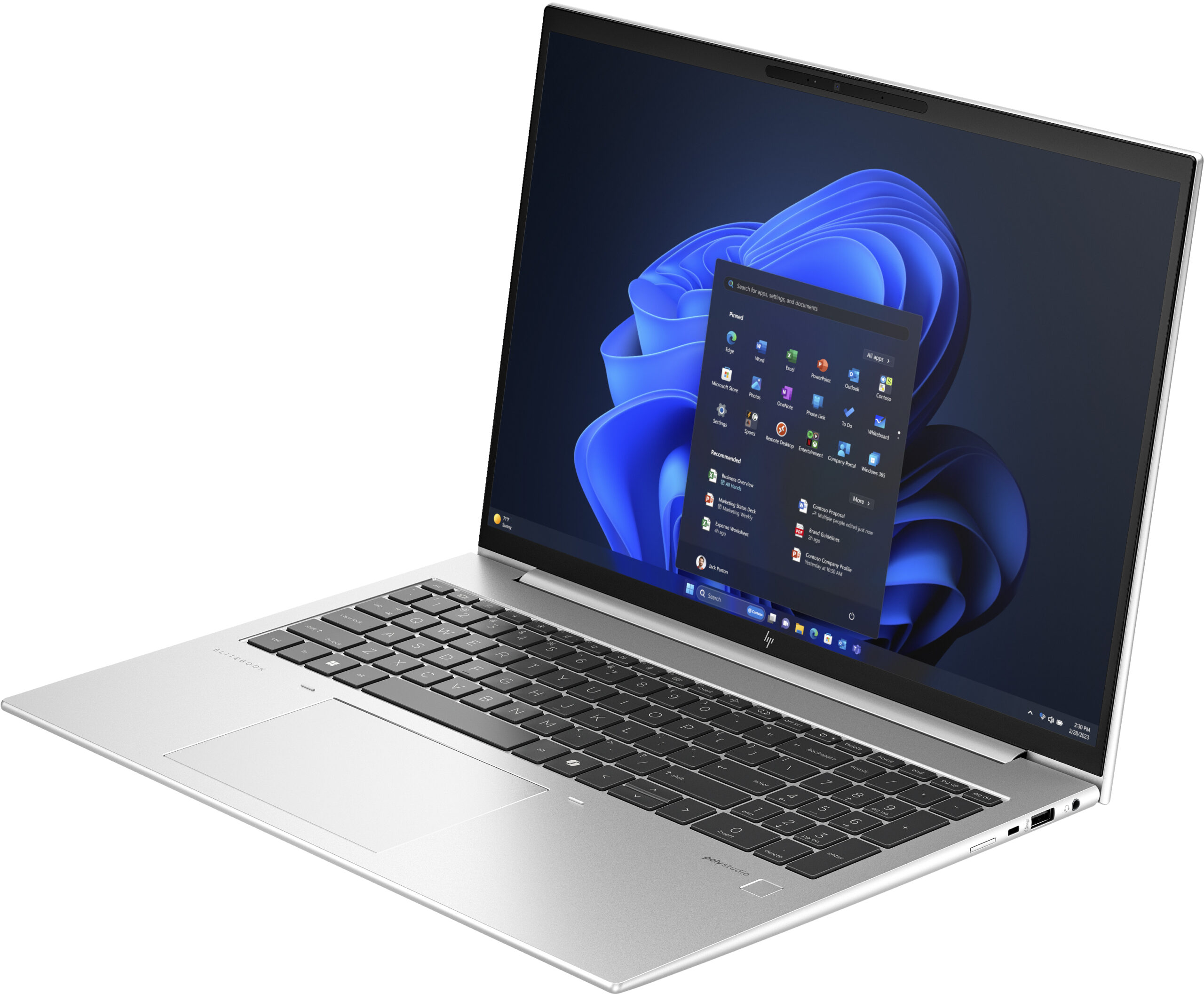 HP EliteBook 860 G11 Intel Core Ultra 5 125U Laptop 40,6 cm (16") WUXGA 16 GB DDR5-SDRAM 512 GB SSD Wi-Fi 6E (802.11ax) Windows 11 Pro AI PC Zilver - Afbeelding 2