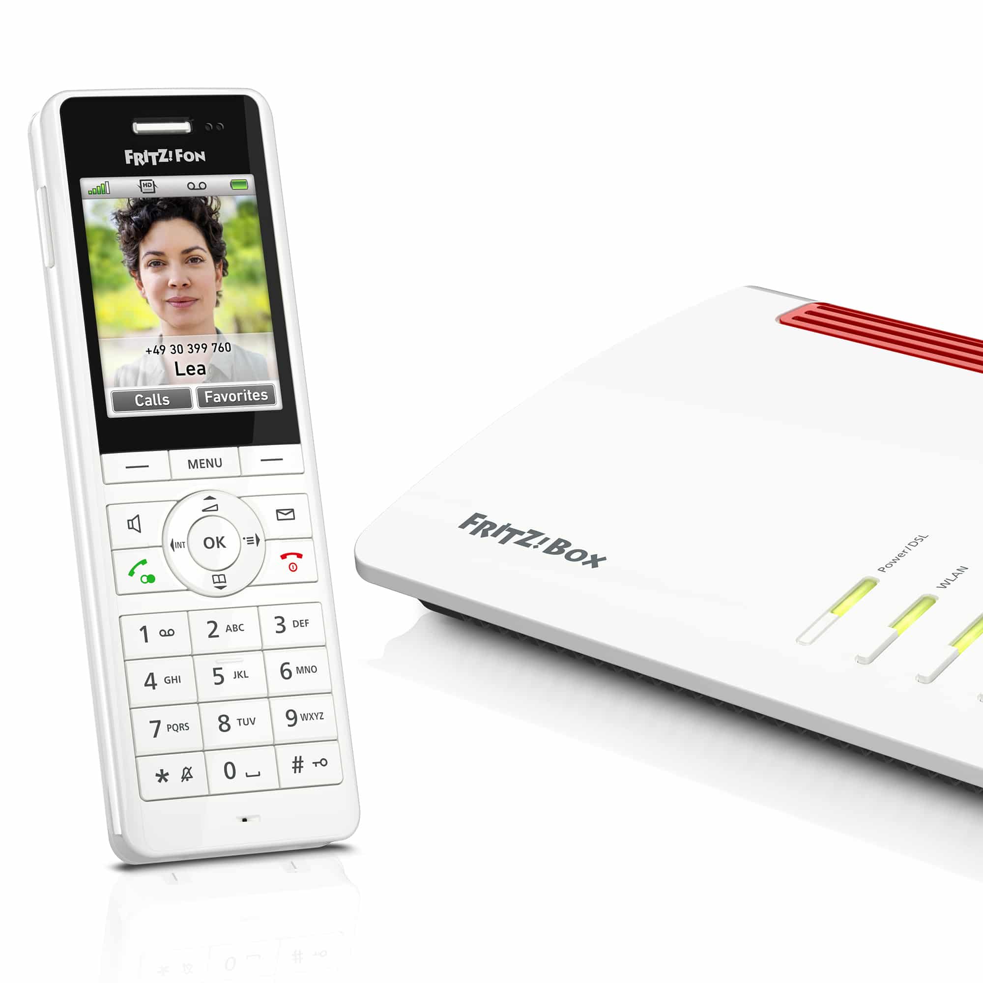Fon FRITZ! X6 DECT-telefoon Nummerherkenning Wit - Afbeelding 2