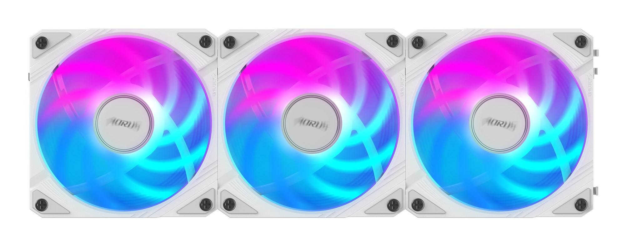 GIGABYTE AORUS EZ CHAIN FAN 120 ICE Moederbord Ventilator 12 cm Wit 1 stuk(s) - Afbeelding 2