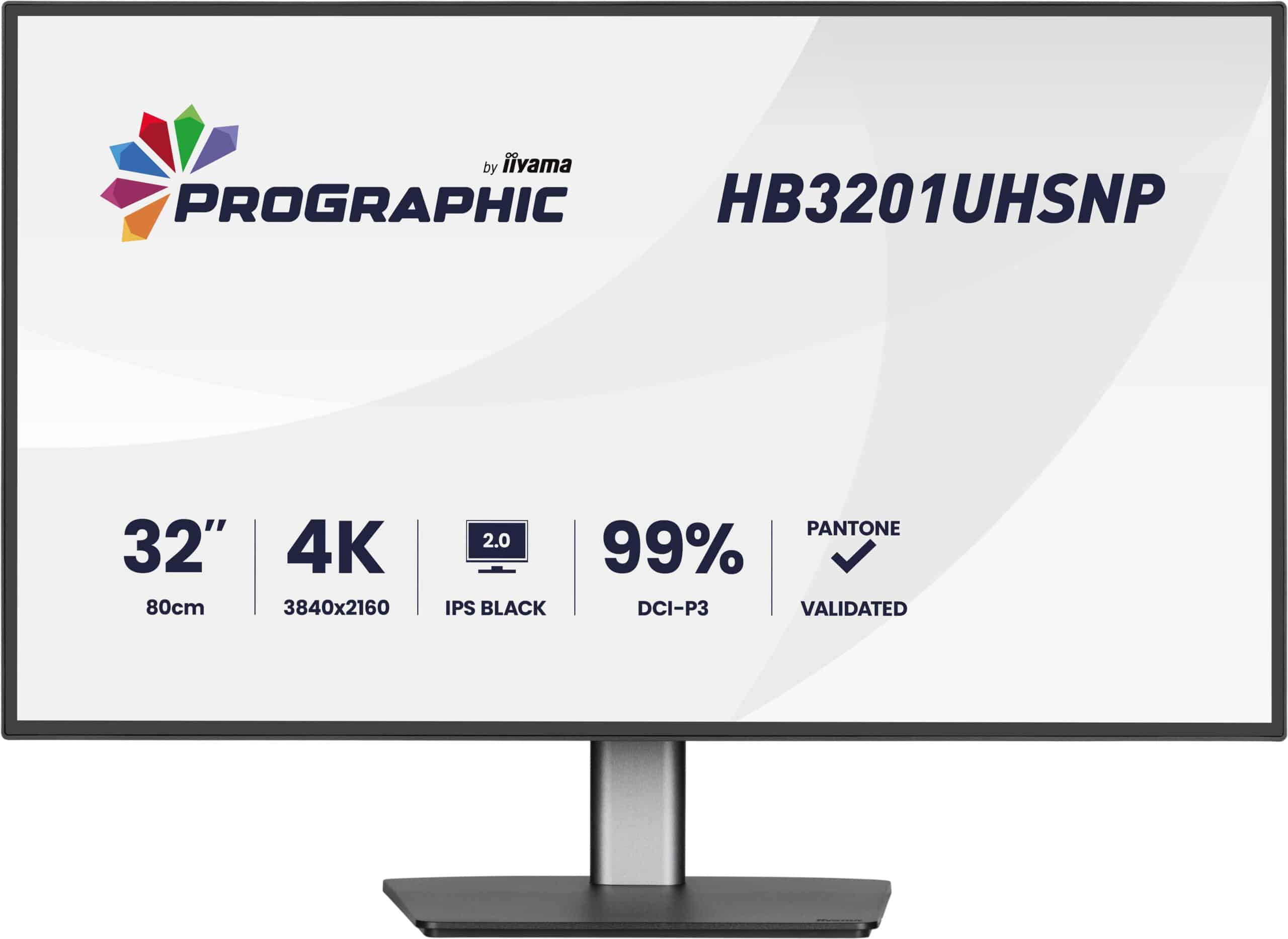 iiyama ProGraphic HB3201UHSNP-B1 computer monitor 80 cm (31.5") 3840 x 2160 Pixels 4K Ultra HD Zwart
