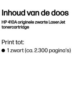 HP 410A originele zwarte LaserJet tonercartridge - Afbeelding 2