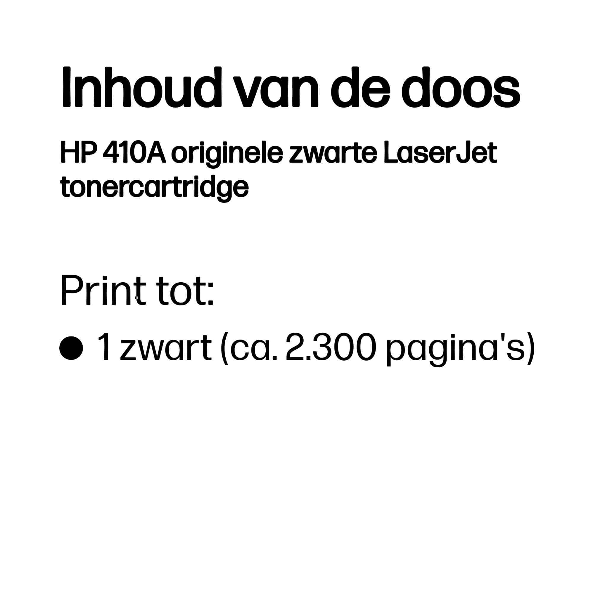 HP 410A originele zwarte LaserJet tonercartridge - Afbeelding 2