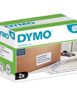 DYMO originele LabelWriter verzendlabels voor hoge capaciteit | 59 mm x 102 mm | 2 rollen eenvoudig los te maken labels (1150 postlabels) | zelfklevende etiketten voor de 4XL/5XL labelprinters