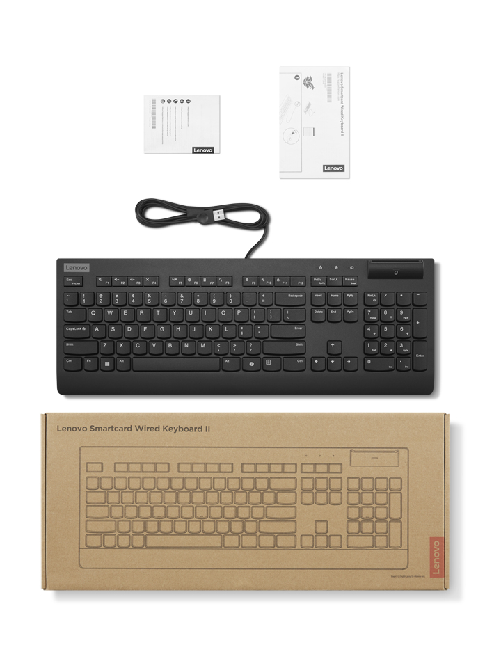 Lenovo 4Y41R64695 toetsenbord Thuis/Werk USB Belgisch, Brits Engels Zwart - Afbeelding 4