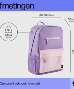 HP Campus Backpack, lavendel - Afbeelding 2