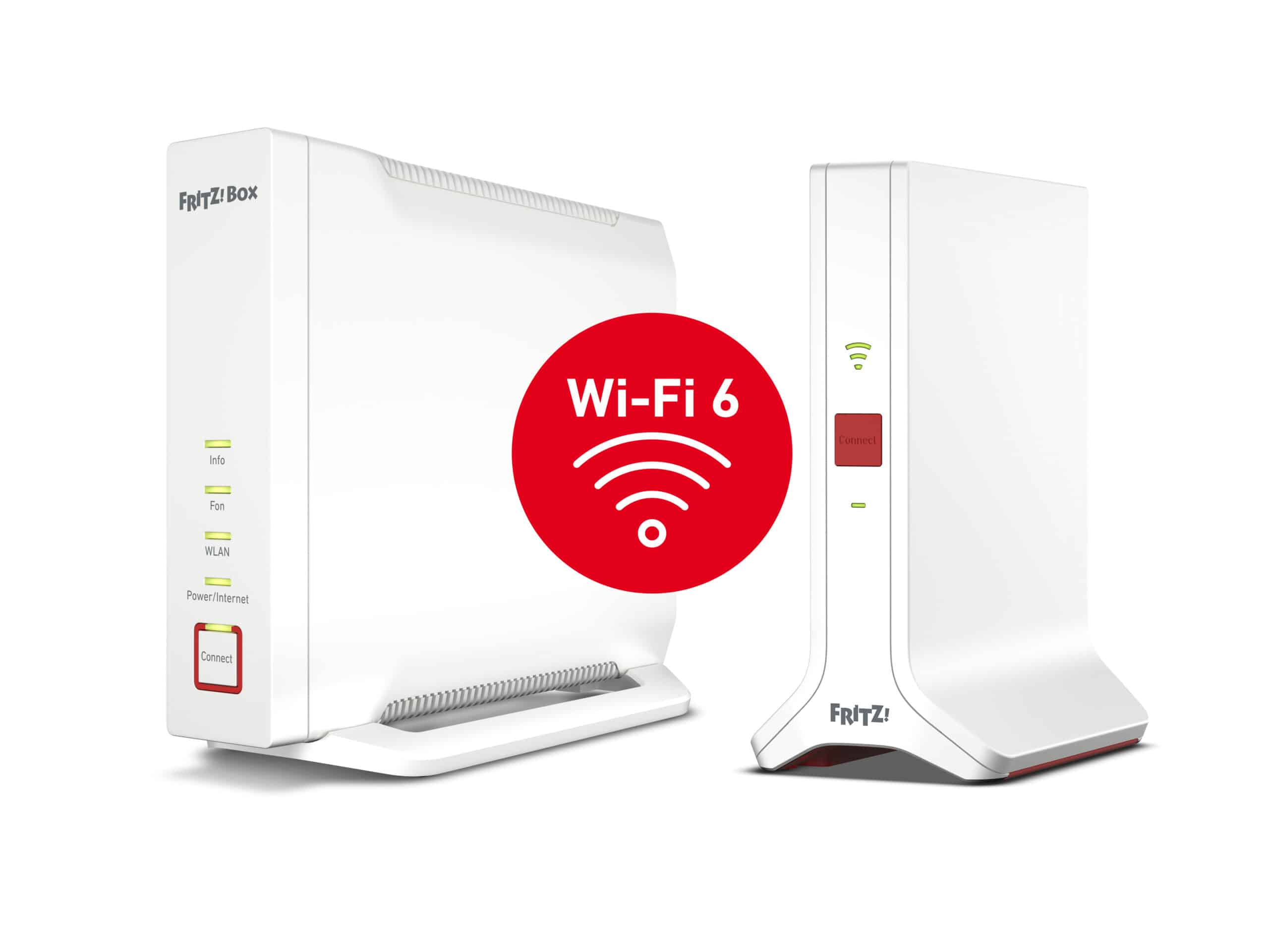 Mesh Set FRITZ! 4060 + 3000 AX INT Tri-band (2.4 GHz / 5 GHz / 5 GHz) Wi-Fi 6 (802.11ax) Wit 4x4 - Afbeelding 2