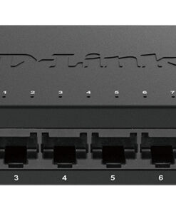 D-Link DGS-108GL Unmanaged Gigabit Ethernet (10/100/1000) Zwart