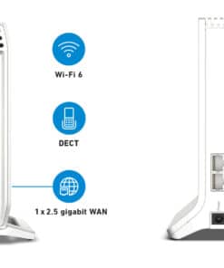 Mesh Set FRITZ! 4060 + 3000 AX INT Tri-band (2.4 GHz / 5 GHz / 5 GHz) Wi-Fi 6 (802.11ax) Wit 4x4 - Afbeelding 3
