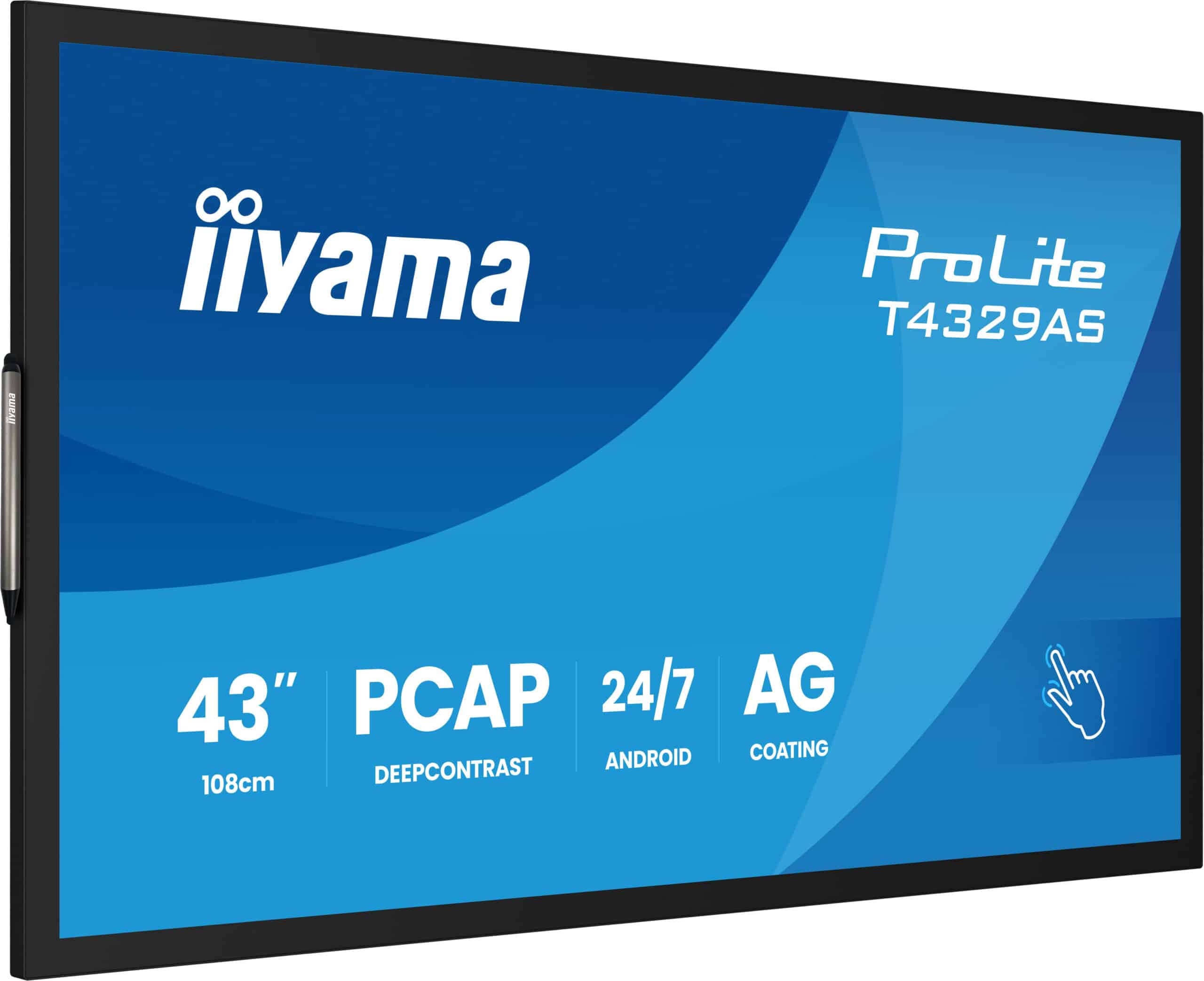 iiyama T4329AS-B1AG computer monitor 108 cm (42.5") 3840 x 2160 Pixels 4K Ultra HD LED Touchscreen Zwart - Afbeelding 7