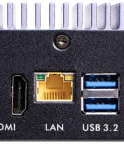 Shuttle Edge PC SPCEL12, Intel Celeron J6412, 2x HDMI, 1x DP, 2x 2.5G LAN, 1x DDR4, 1x Micro SD card reader, 1x Nano SIM slot, 3x USB, 2x M.2 (SATA), 12-20V, ventilatorloos, 24/7, incl. VESA mount - Afbeelding 2
